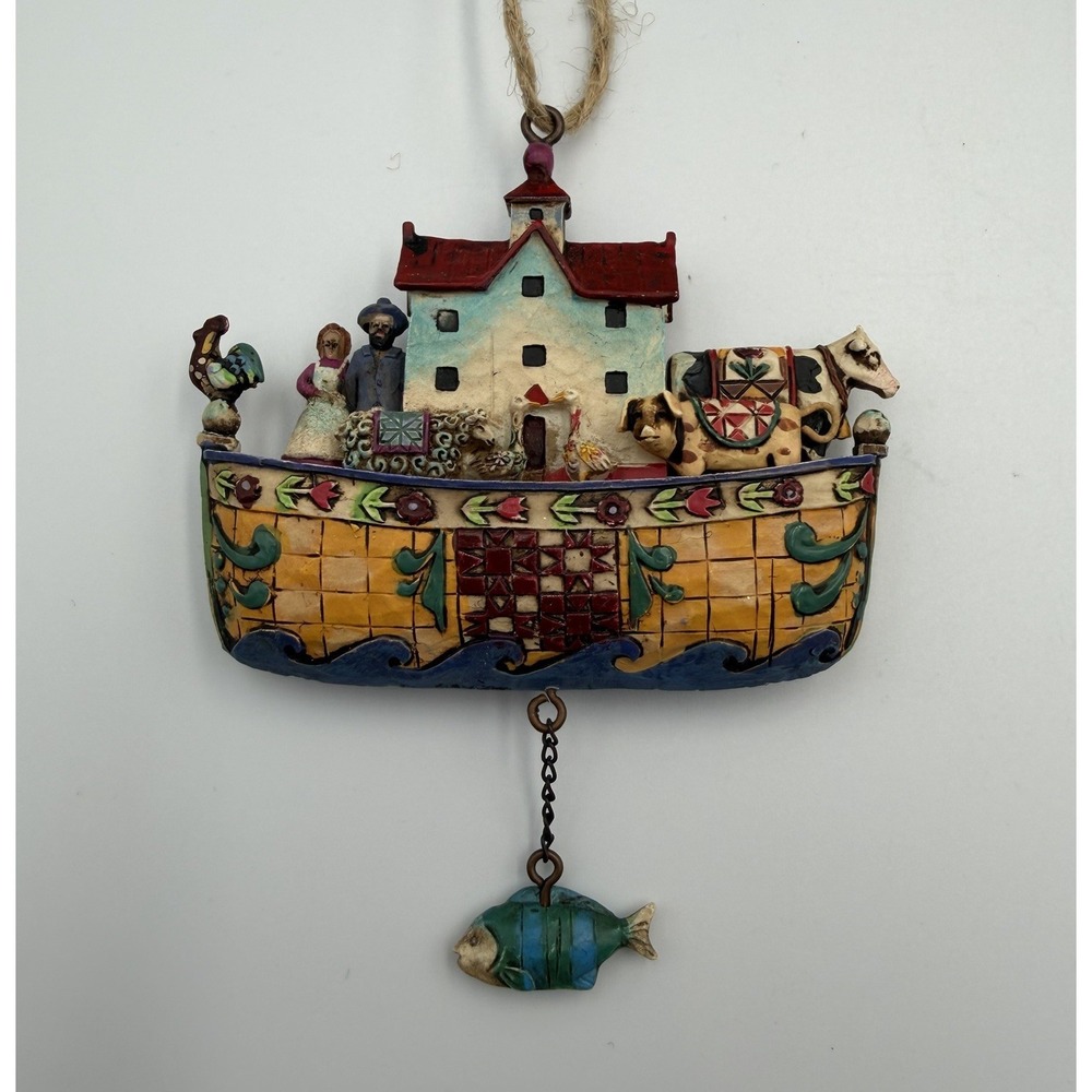 Jim Shore Noah's Ark Christmas Ornament Heartwood Creek